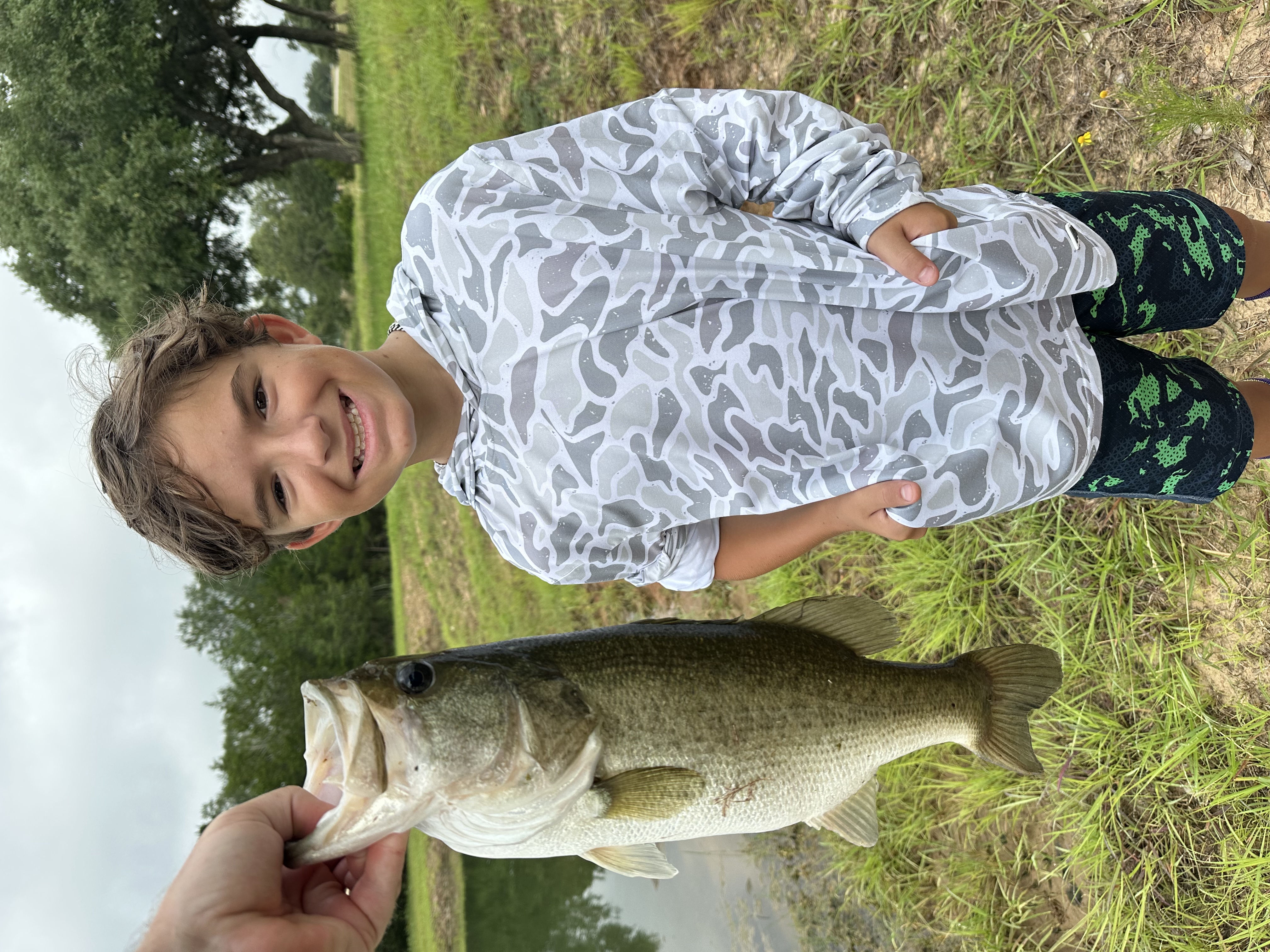 First cast, first fish. That's the candy.